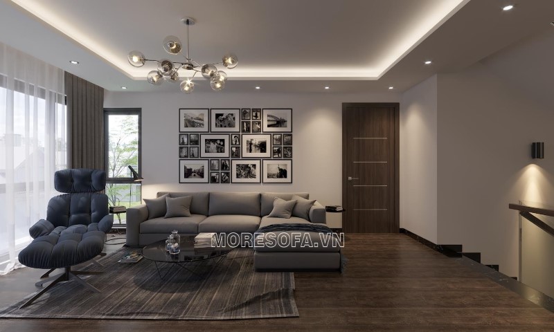 Ghế sofa góc nỉ đẹp, cao cấp